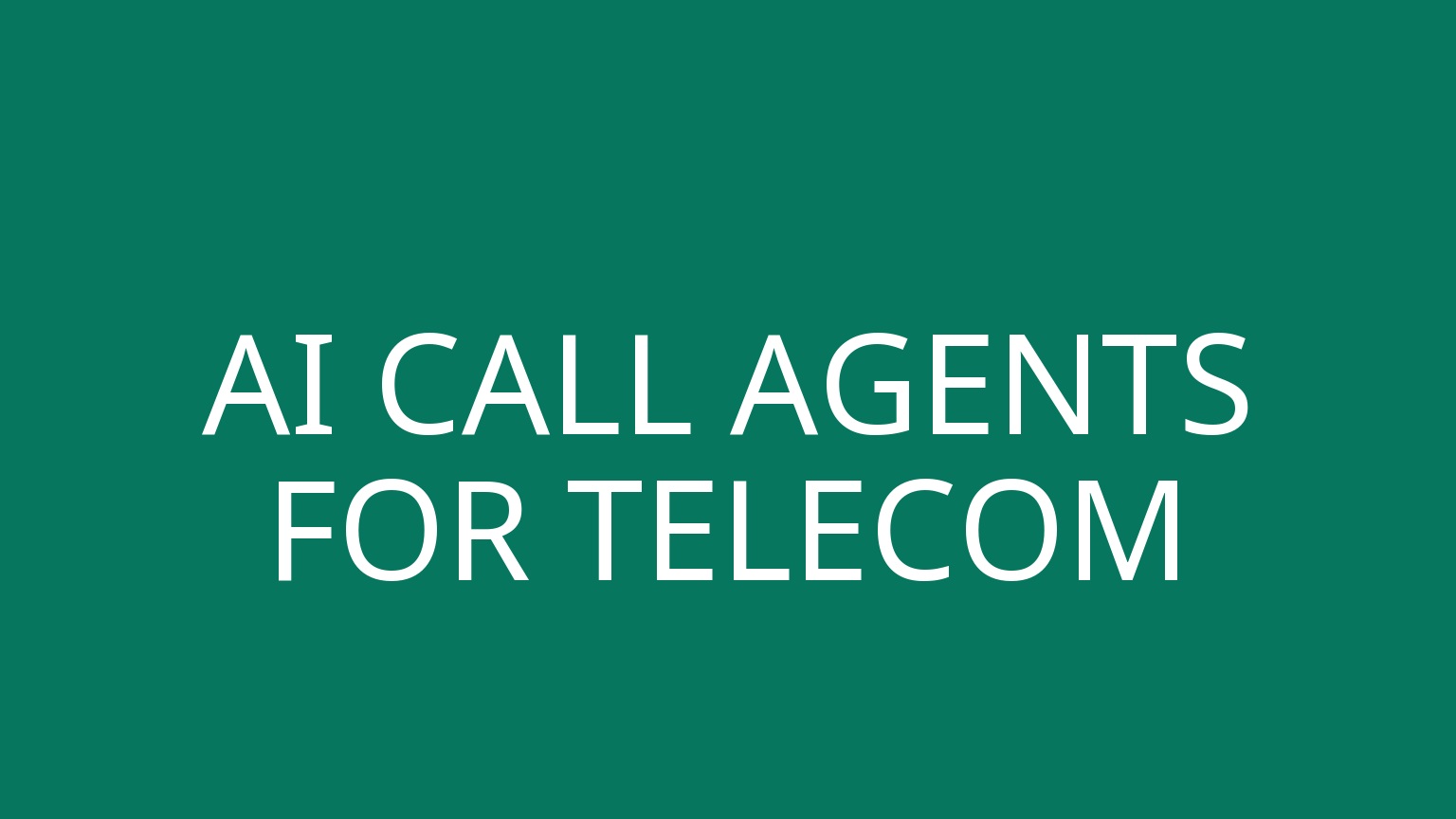 AI Call Agents for Telecom — Televanta cover