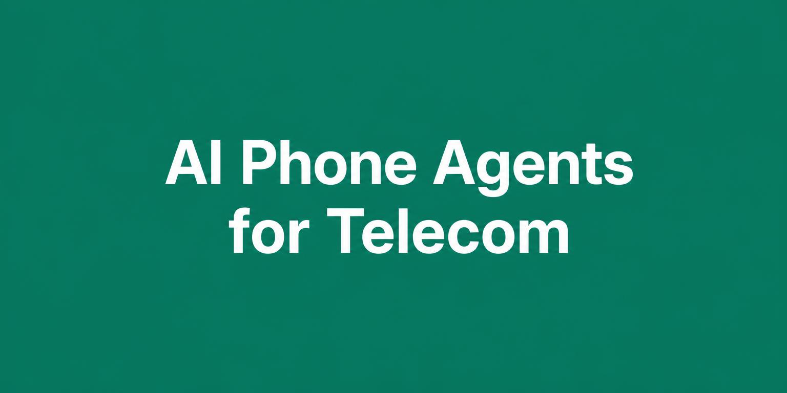 AI Phone Agents for Telecom — Televanta cover